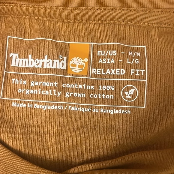 Timberland Draw String Organic Cotton T-Shirt, Medium. - Picture 5 of 7